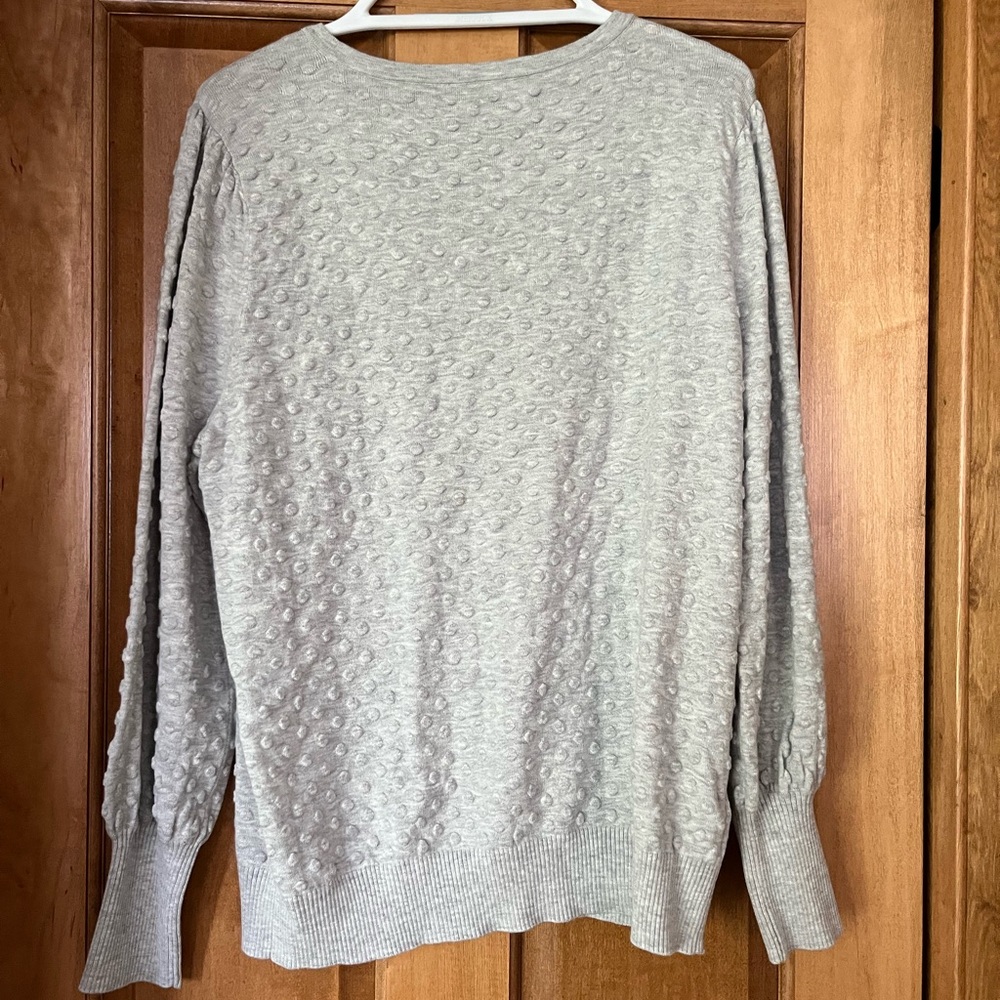 LOFT Soft Gray Crewneck Sweater